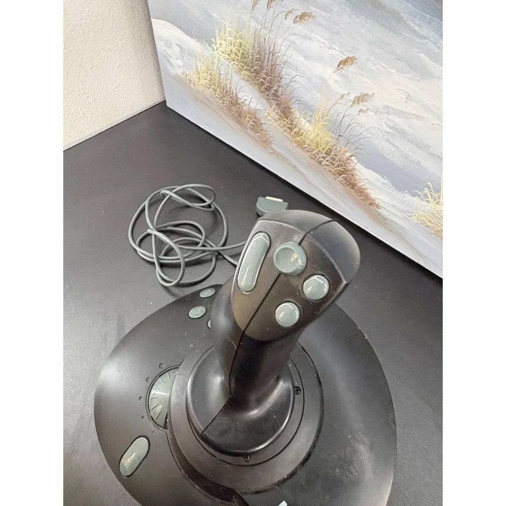 Microsoft SideWinder Force Feedback Pro Joystick PC Game Port Flight Controller